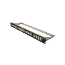 DIGITUS DN-91424 - Cat6a - Nero - Acciaio galvanizzato - Montaggio a rack - 1U - -20 - 70%