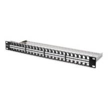 DIGITUS DN-91424 - Cat6a - Nero - Acciaio galvanizzato - Montaggio a rack - 1U - -20 - 70%