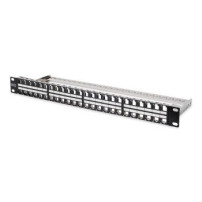 DIGITUS DN-91424 - Cat6a - Nero - Acciaio galvanizzato - Montaggio a rack - 1U - -20 - 70%