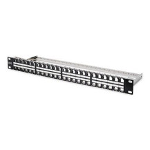 DIGITUS DN-91424 - Cat6a - Nero - Acciaio galvanizzato - Montaggio a rack - 1U - -20 - 70%