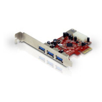 Conceptronic C4USB3EXI - PCIe - USB 3.2 Gen 1 (3.1 Gen 1) - Rosso - Argento - Cina - VIA VL800 - 4,8 Gbit/s