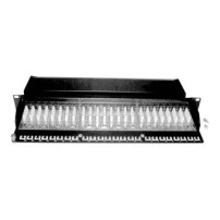 DIGITUS Desktop CAT 6A - 10 Gigabit Ethernet - RJ-45 - Nero - Acciaio galvanizzato - SECC - Montaggio a rack - 1U