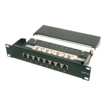 DIGITUS CAT 6 - Cl. E - RJ-45 - Nero - Montaggio a rack - 1U - UL