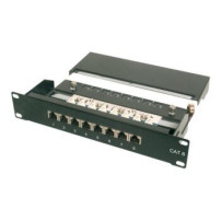 DIGITUS CAT 6 - Cl. E - RJ-45 - Nero - Montaggio a rack - 1U - UL