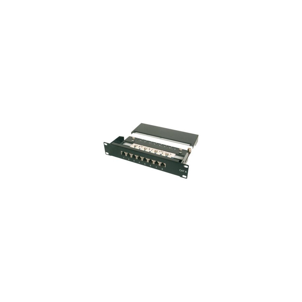 DIGITUS CAT 6 - Cl. E - RJ-45 - Nero - Montaggio a rack - 1U - UL