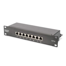 DIGITUS CAT 6 - Cl. E - RJ-45 - Nero - Montaggio a rack - 1U - UL