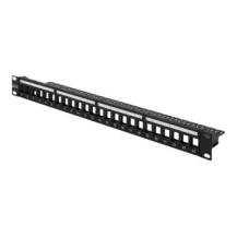 DIGITUS DN-91411-LF - Cat5e,Cat6,Cat6a - Nero - Argento - Acrilonitrile butadiene stirene (ABS) - Acciaio - Montaggio a rack - 1