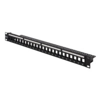 DIGITUS DN-91411-LF - Cat5e,Cat6,Cat6a - Nero - Argento - Acrilonitrile butadiene stirene (ABS) - Acciaio - Montaggio a rack - 1