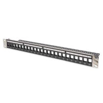 DIGITUS DN-91411-LF - Cat5e,Cat6,Cat6a - Nero - Argento - Acrilonitrile butadiene stirene (ABS) - Acciaio - Montaggio a rack - 1
