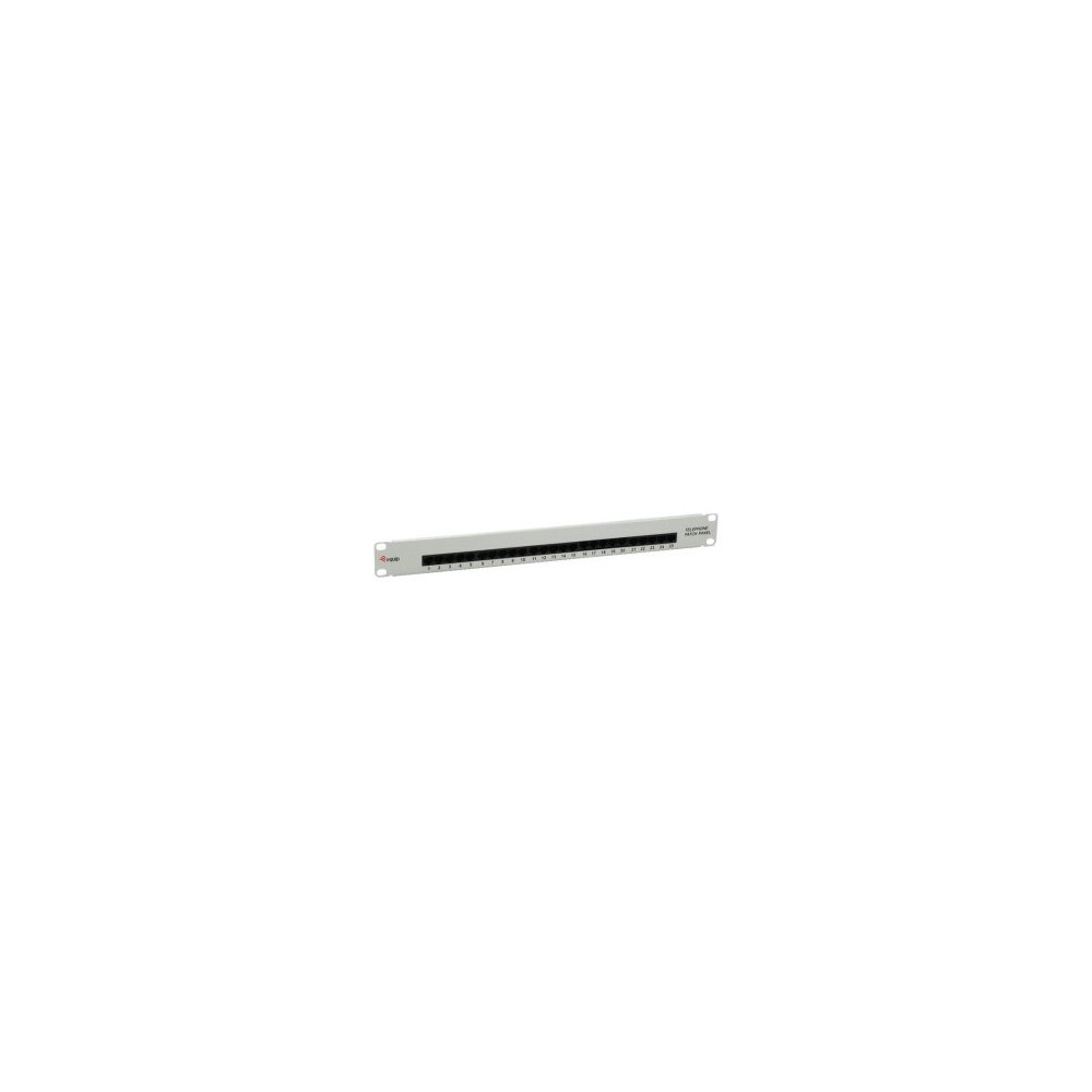 Digital Data Communications Patchpanel 25x RJ45 Cat3 19″ 1HE ISDN hellgrau - 25-port - ISDN