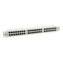 Digital Data Communications Patchpanel 48x RJ45 Cat6 19″ 1HE grau - 48-port - Rj-45