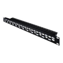 DIGITUS DN-91412 - 10 Gigabit Ethernet - 10000 Mbit/s - Cat6a - Nero - Acciaio galvanizzato - Montaggio a rack
