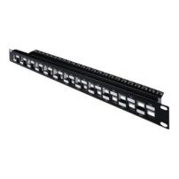 DIGITUS DN-91412 - 10 Gigabit Ethernet - 10000 Mbit/s - Cat6a - Nero - Acciaio galvanizzato - Montaggio a rack