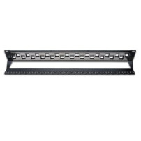 DIGITUS DN-91412 - 10 Gigabit Ethernet - 10000 Mbit/s - Cat6a - Nero - Acciaio galvanizzato - Montaggio a rack