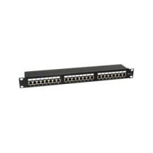 Digital Data Communications Patchpanel 24x RJ45 Cat6 19″ 1HE grau - 24-port - Rj-45