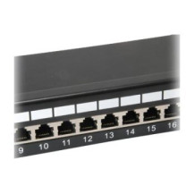 Digital Data Communications Patchpanel 24x RJ45 Cat6 19″ 1HE grau - 24-port - Rj-45