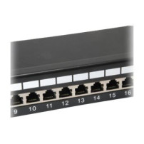 Digital Data Communications Patchpanel 24x RJ45 Cat6 19″ 1HE grau - 24-port - Rj-45