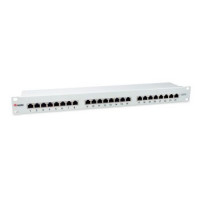 Digital Data Communications Patchpanel 24x RJ45 Cat6 19″ 1HE grau - 24-port - Rj-45