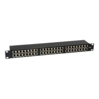 Equip 326449 - RJ-45 - Cat6 - Nero - Montaggio a rack - 1U - CE