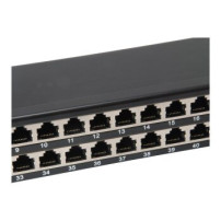 Equip 326449 - RJ-45 - Cat6 - Nero - Montaggio a rack - 1U - CE