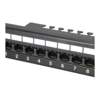 Equip 135425 - RJ-45 - Nero - Montaggio a rack - 1U - CE - Scatola