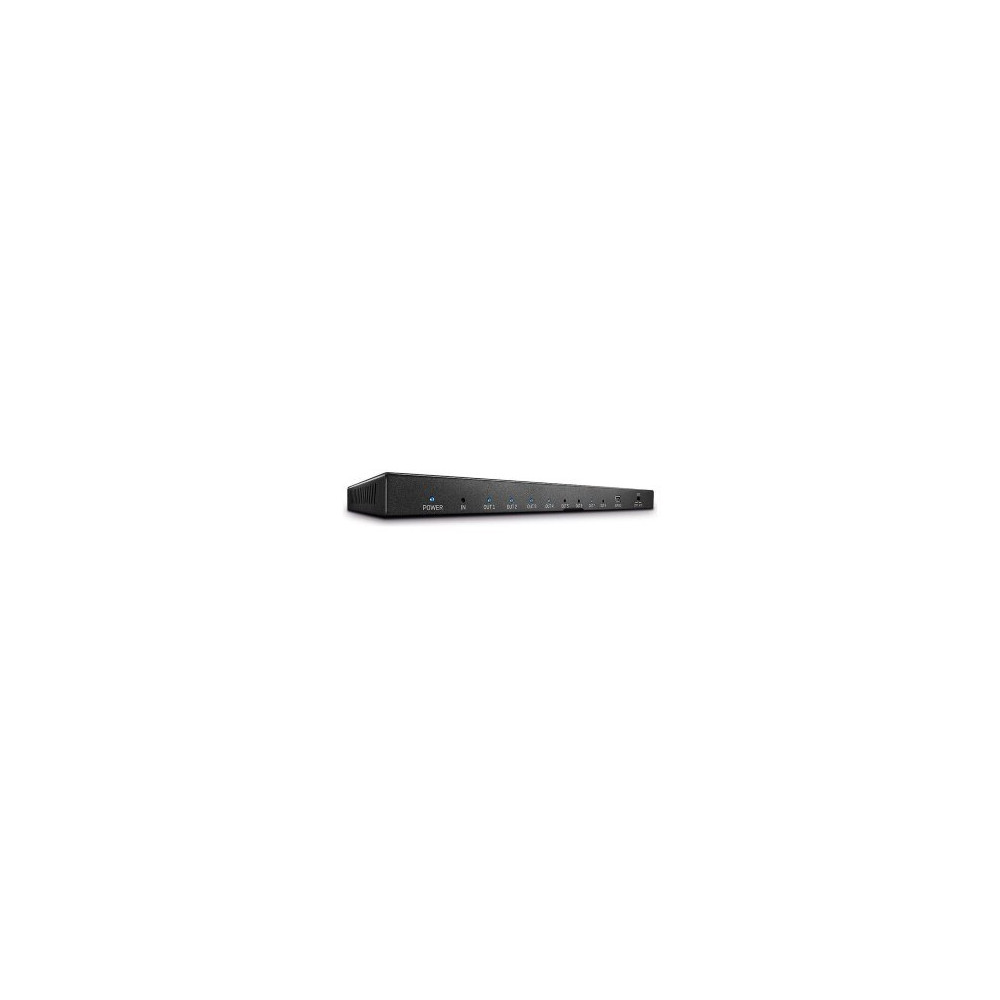 Lindy 38237 - HDMI - 8x HDMI - 3840 x 2160 Pixel - Nero - Metallo - 4K Ultra HD