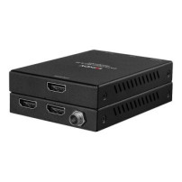 Lindy 38205 - 3840 x 2160 Pixel - Trasmettitore e ricevitore AV - 50 m - Cablato - Nero - HDCP