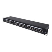 Intellinet 720854 - IEEE 802.3,IEEE 802.3ab,IEEE 802.3u - Gigabit Ethernet - Cat6a - F/UTP (FTP) - Nero - Montaggio a rack