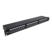 Intellinet 720854 - IEEE 802.3,IEEE 802.3ab,IEEE 802.3u - Gigabit Ethernet - Cat6a - F/UTP (FTP) - Nero - Montaggio a rack