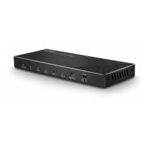 Lindy 38236 - HDMI - 4x HDMI - 3840 x 2160 Pixel - Nero - Metallo - 4K Ultra HD