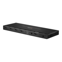Lindy 38231 - HDMI - 4x HDMI - 4096 x 2160 Pixel - Nero - Metallo - 4K Ultra HD