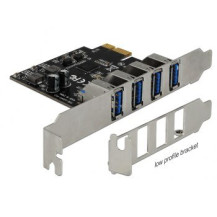 Delock 90304 - PCIe - USB 3.2 Gen 1 (3.1 Gen 1) - A basso profilo - PCIe 2.0 - Verde - Cina