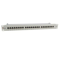 Equip Patchpanel 24x RJ45 Cat6A 19″ 1HE grau - Rj-45 - Modulo rack