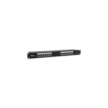 Equip Patchpanel 16x RJ45 Cat6 19″ 1HE schwarz - Rj-45 - Modulo rack