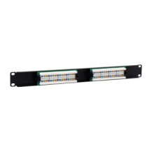 Equip Patchpanel 16x RJ45 Cat5e 19″ 1HE ungeschirmt schwarz - Rj-45 - Modulo rack