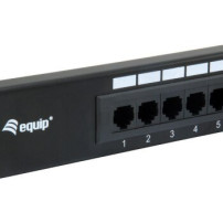 Equip Patchpanel 16x RJ45 Cat5e 19″ 1HE ungeschirmt schwarz - Rj-45 - Modulo rack