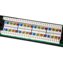 Equip Patchpanel 16x RJ45 Cat5e 19″ 1HE ungeschirmt schwarz - Rj-45 - Modulo rack
