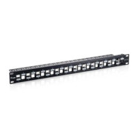 Equip Patchpanel 24x RJ45 Cat6a 19″ 1HE Keystone - Rj-45 - Modulo rack
