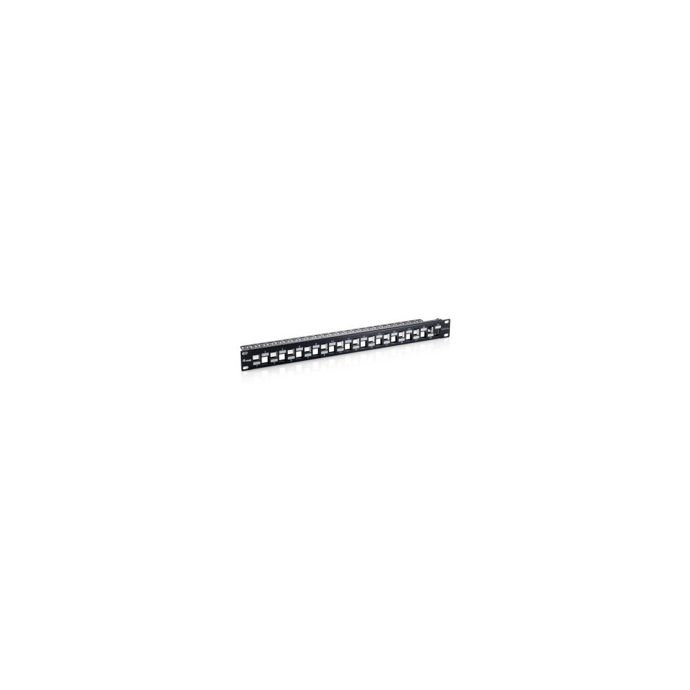 Equip Patchpanel 24x RJ45 Cat6a 19″ 1HE Keystone - Rj-45 - Modulo rack