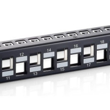 Equip Patchpanel 24x RJ45 Cat6a 19″ 1HE Keystone - Rj-45 - Modulo rack
