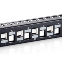Equip Patchpanel 24x RJ45 Cat6a 19″ 1HE Keystone - Rj-45 - Modulo rack