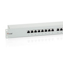 Equip 326316 - RJ-45 - Oro - Cat6 - Grigio - Montaggio a rack - 1U
