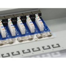 Equip 326316 - RJ-45 - Oro - Cat6 - Grigio - Montaggio a rack - 1U