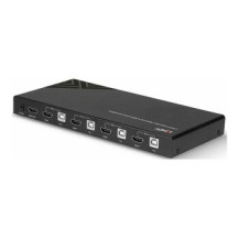 Lindy 4 Port KVM Switch HDMI 4K60, USB 2.0 & Audio - Kvm switch - 4-port