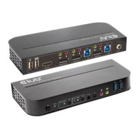 Club 3D DISPLAYPORT/HDMI KVM SWITCH FOR DUAL DISPLAYPORT 4K60HZ - Digitale/display/video