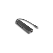 i-tec Advance C31GL3SLIM - USB 3.2 Gen 1 (3.1 Gen 1) Type-C - RJ-45,USB 3.2 Gen 1 (3.1 Gen 1) Type-A - 5000 Mbit/s - Nero - LAN