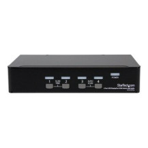 StarTech.com Switch KVM DisplayPort USB a 4 porte con audio - 3840 x 2400 Pixel - Nero