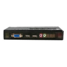 StarTech.com Kit Switch KVM USB con audio e cavi 4 porte - colore nero - 2048 x 1536 Pixel - 2K Ultra HD - Nero