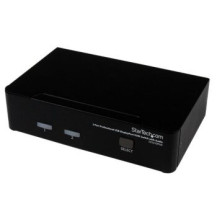 StarTech.com Switch KVM DisplayPort USB professionale a 2 porte con audio - 3840 x 2400 Pixel - 4K Ultra HD - 24 W - Nero
