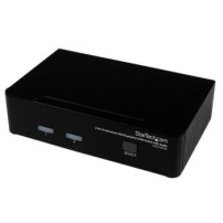 StarTech.com Switch KVM DisplayPort USB professionale a 2 porte con audio - 3840 x 2400 Pixel - 4K Ultra HD - 24 W - Nero
